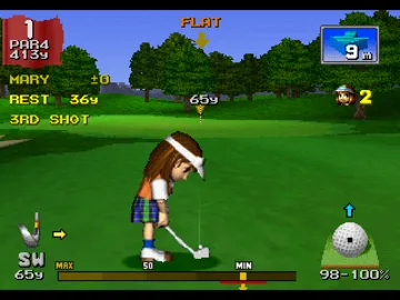 Hot Shots Golf (US) screen shot game playing